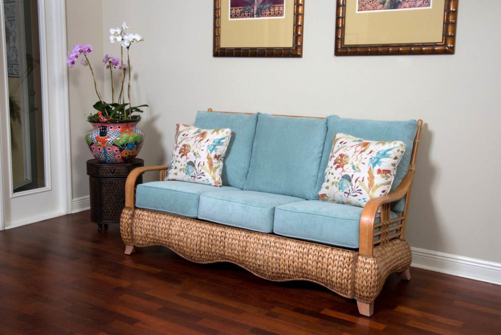 Key Largo Square Round Counter Table Base Antique Honey Finish