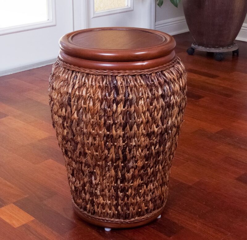 PAN027-SI-accent-round-wicker-table-with-wood-top