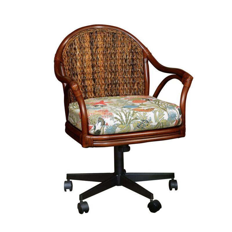 PAN011-SI-OFF-Coastal-rattan-tilt-swivel-office-chairs